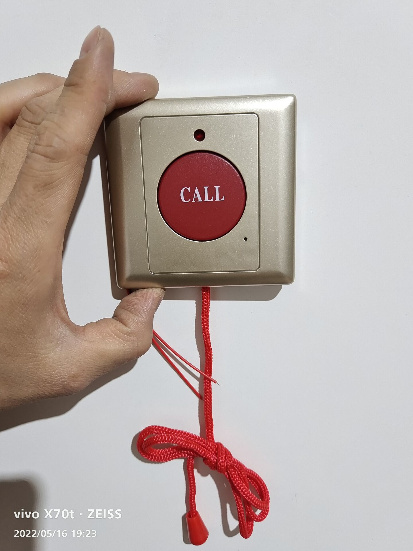 拉绳按钮86型土豪金紧急按钮拉线式求救按钮sos呼叫报警开关按钮