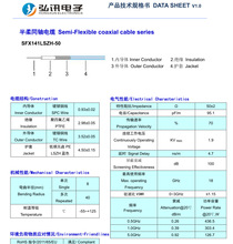 半柔SFX-141LSZH/670-141LSZH低烟无卤护套射频同轴信号电缆