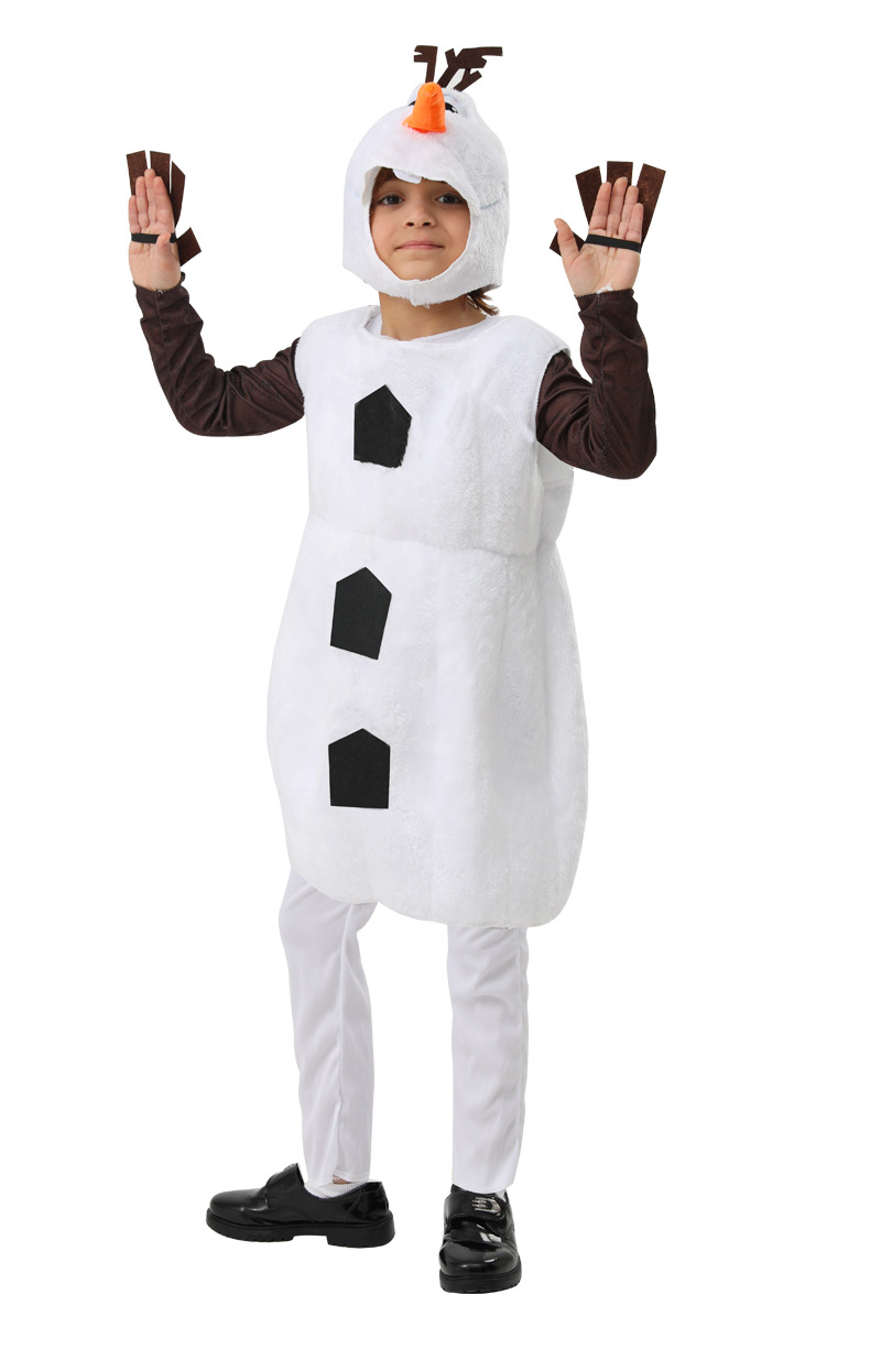 圣诞节冰雪奇缘雪宝儿童连体衣cosplay角色扮演舞台表演出服装