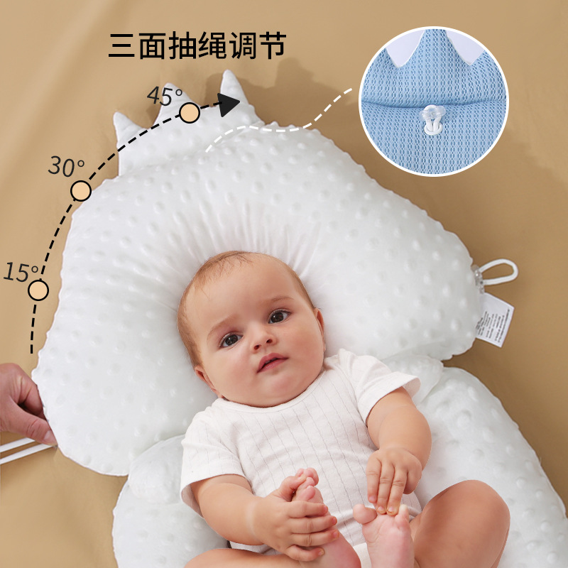 Baby Shape Pillow Four Seasons 0-1 Years Old Children Sleeping Security Artifact Head Shape Correction Deviation Soothing Pillow