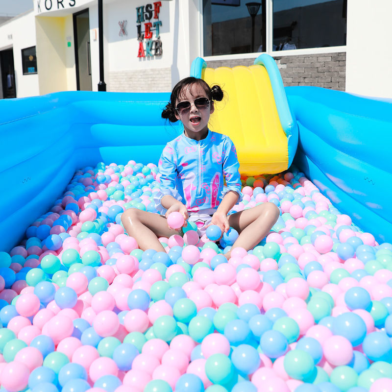 桶滑泳池滑梯宝宝超大型家用儿童游泳池婴儿充气游泳加厚水池小孩
