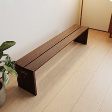北欧日式实木长条凳家用换鞋凳客厅餐桌长板凳卧室蝴蝶长凳木板凳