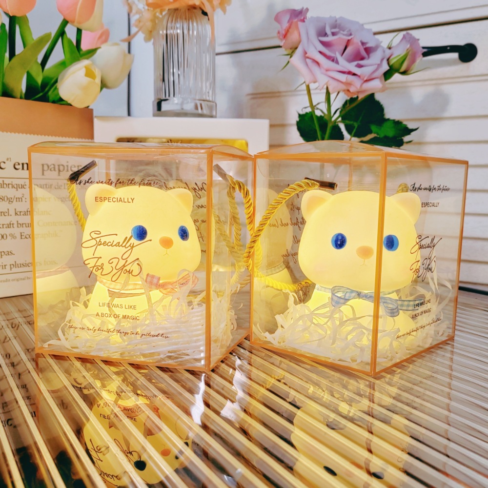 Creative Trending Luminous Toys Wholesale Children's Cute Small Gifts Push Night Market Stall Small Night Lamp Hot Sale