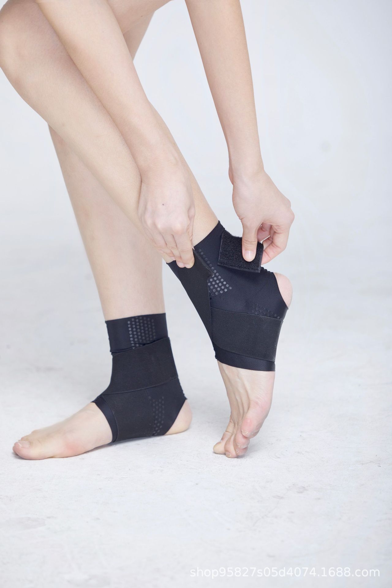 日本款式脚踝绷带袜一体成型透气运动防扭伤护脚腕男女薄款护具