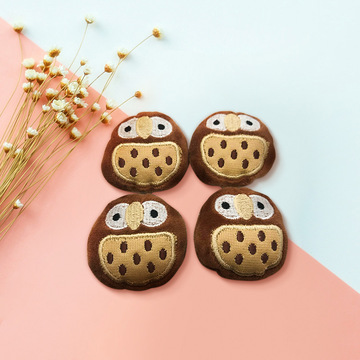 衣服包包卡通别针动物头配件布艺毛绒可爱发饰diy胸针装饰品批发