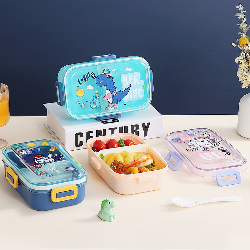 Good-looking Cartoon Children's Lunch Box Student Lunch Sealed Bento Box Microwaveable Heating Lunch Box Snack Box