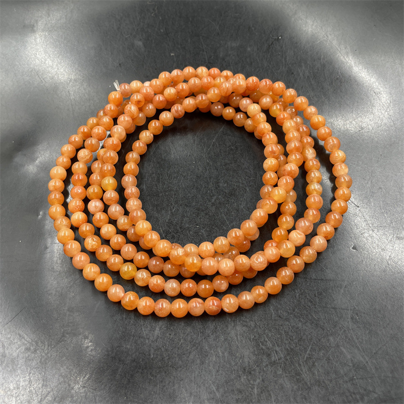 平价玉器 4毫米可缠绕5-6圈红色金丝玉手链 小珠子手串特价-阿里巴巴