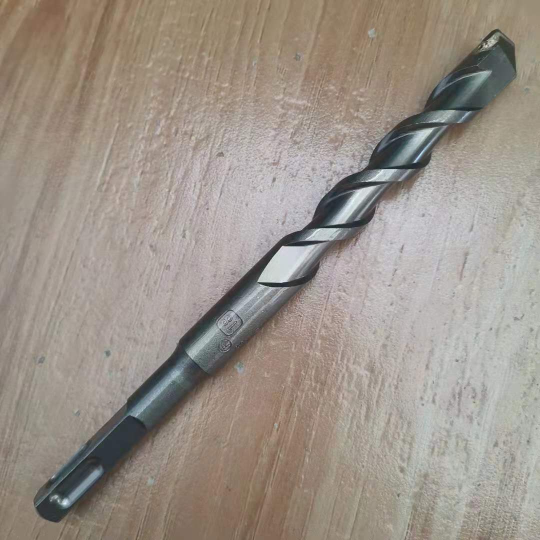 电锤合金钻头石材混凝土冲击钻加长穿墙一字方柄圆柄过墙打孔钻头