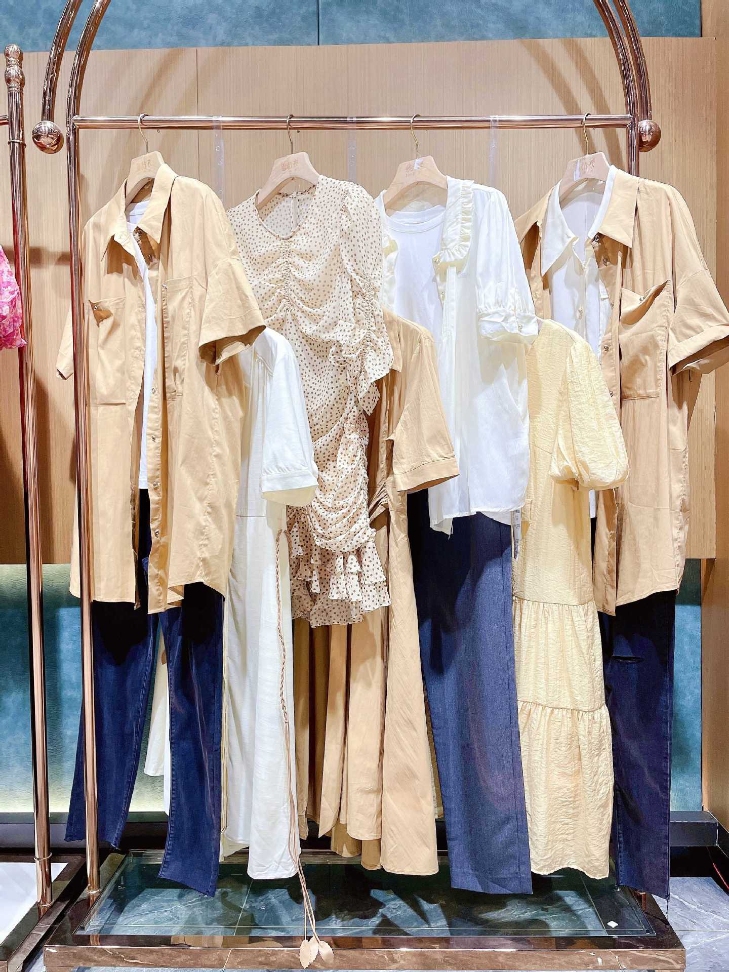 上海品牌女装mcc蔓诺蒂22夏装 品牌折扣撤柜尾货女装走份批发少淑