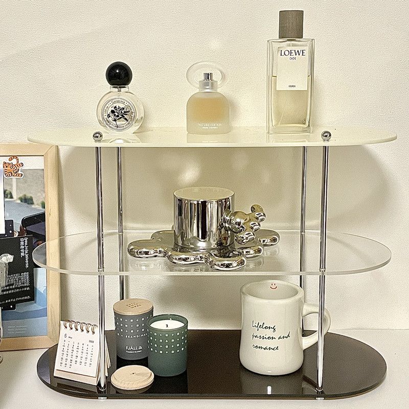 INS Style Storage Rack Acrylic Shelf Bathroom Countertop Cosmetics Display Multi-Layer Coffee Cup Holder