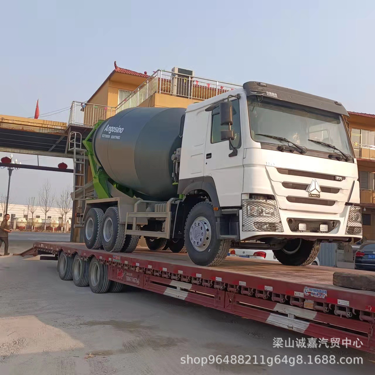 出口供应二手水泥搅拌罐车 豪沃12方-20方混凝土水泥搅拌罐车