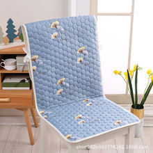 椅子垫坐垫四季可用批发零售布艺夹棉餐椅垫靠背一体垫连体椅垫