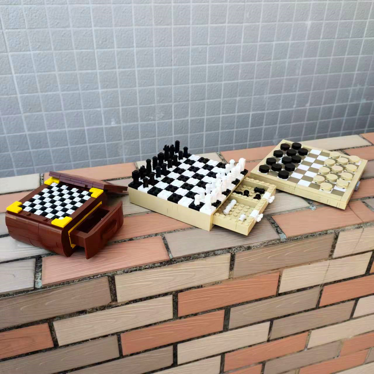 【一件代发】moc系列国际象棋积木45937哈利波特摆件创意兼容乐高