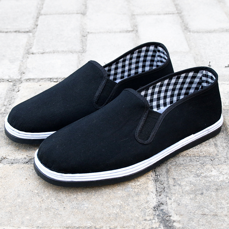 老北京布鞋底子全牛筋鞋底防滑耐磨单鞋司机劳保透气一脚蹬上线