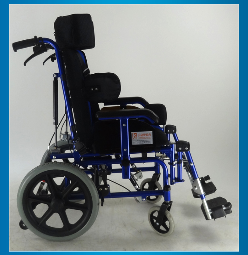 厂家直供脑瘫儿童轮椅可折叠电动轮椅轻便可躺可仰残疾儿童代步车