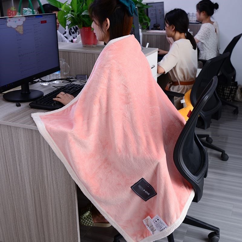 Winter Cover Leg Blanket Office Lunch Break Artifact Blanket Shawl Cape-Style Comforter Cover Knee Blanket Sofa