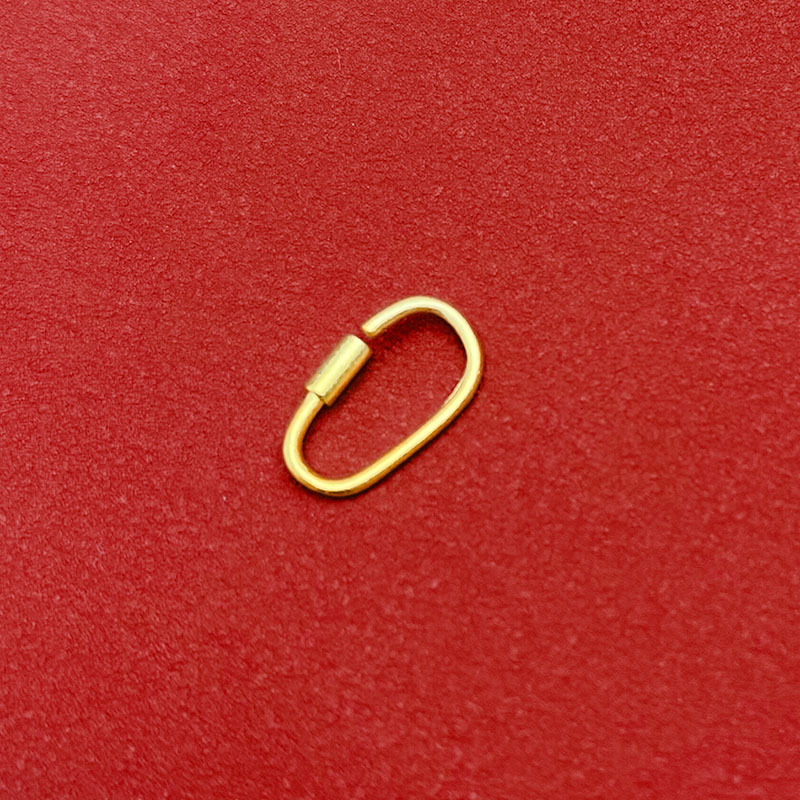 錾刻连接扣心形爱心卡扣回形扣手链项链o字扣diy饰品配件挂件