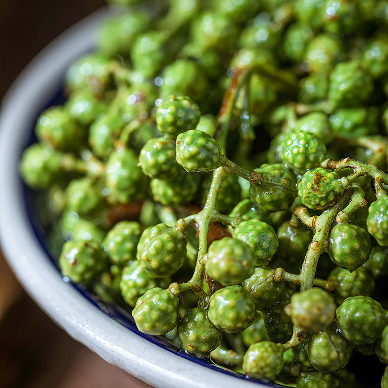 巴山小镇新鲜藤椒100g 四川洪雅藤椒鲜青花椒麻椒保鲜花椒特香麻