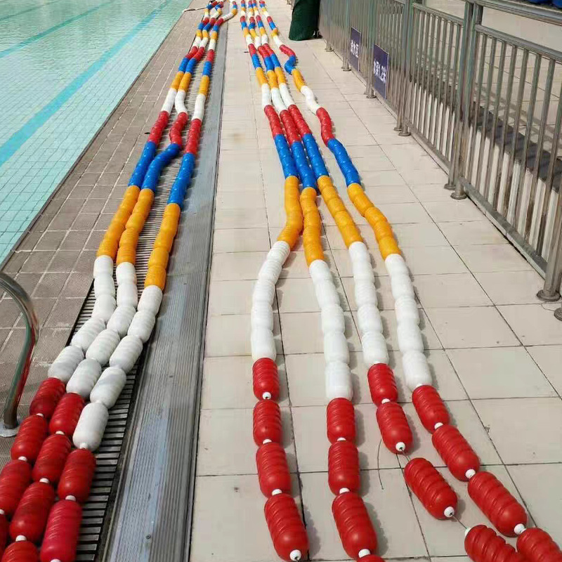 螺旋形泳道线6cm游泳池水线比赛分割线12cm六菱形分道线浮球浮标