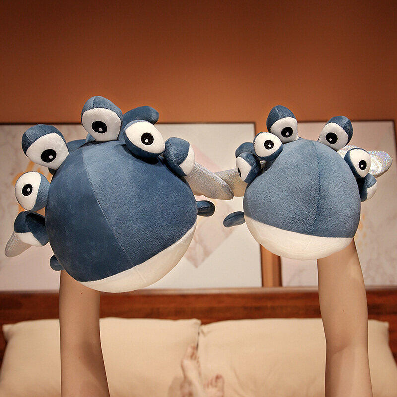 创意流言蜚语谐音六眼飞鱼玩偶公仔抱枕毛绒玩具男女友生日礼物娃