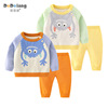 Children&#39;s winter 2022 winter new pattern Korean Edition Boy Cartoon double-deck thickening sweater baby Western style Sweater