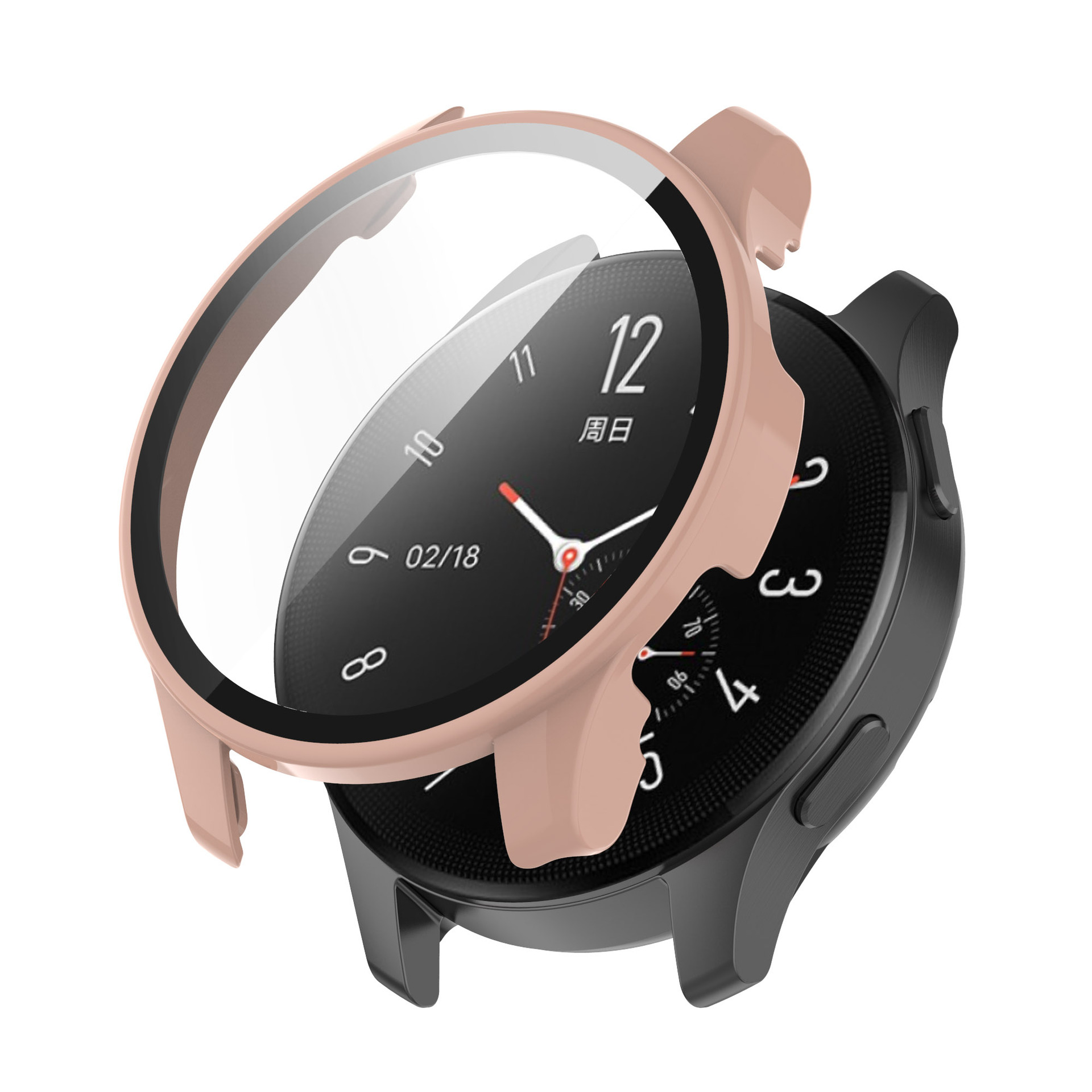 013kg材料:pc 钢化膜名称      : 适用于vivo watch2手表壳膜一体保护