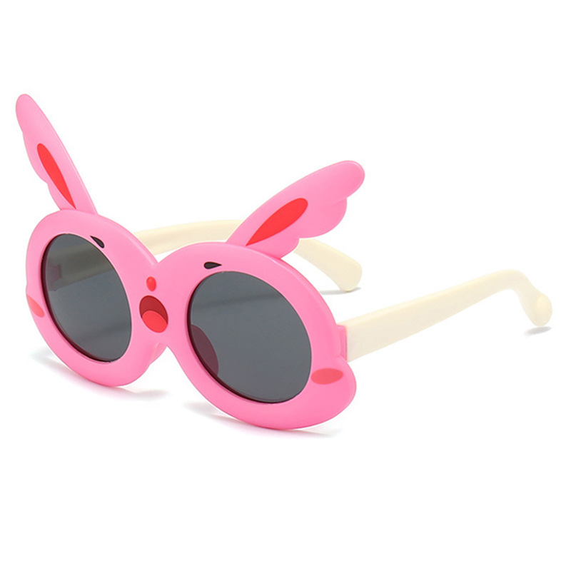 Children's New Polarized Sun Glasses Cartoon Rabbit Ear Sunglasses Outdoor Travel Sun Protection Sunglasses in Stock Wholesale