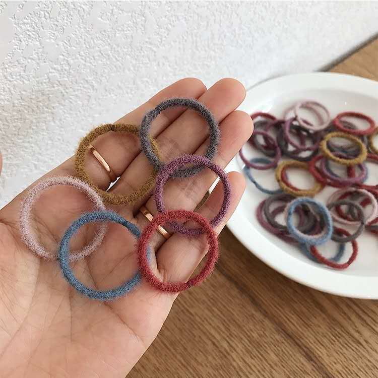 儿童小皮筋拇指发圈女宝宝头绳不伤发小号弹性好婴儿扎小啾啾发饰
