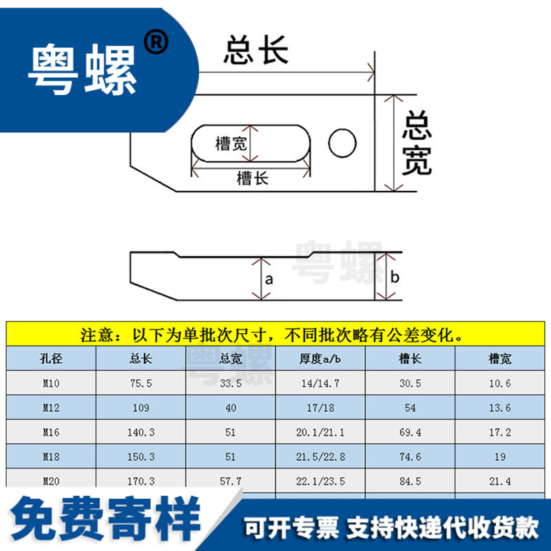 冲床压板注塑机m10m12m16m20m24m30蓝漆压板模具 机床平行压板