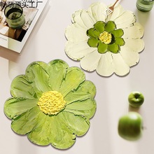 异形花卉餐垫隔热垫pvc皮革防水防油餐桌垫免洗可擦西餐垫子碗垫