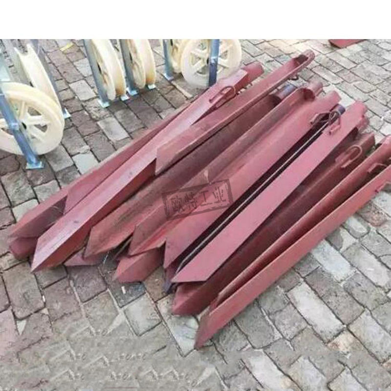 三角拉线地锚钻临时地桩热镀锌接地桩角铁桩电力施工接地极