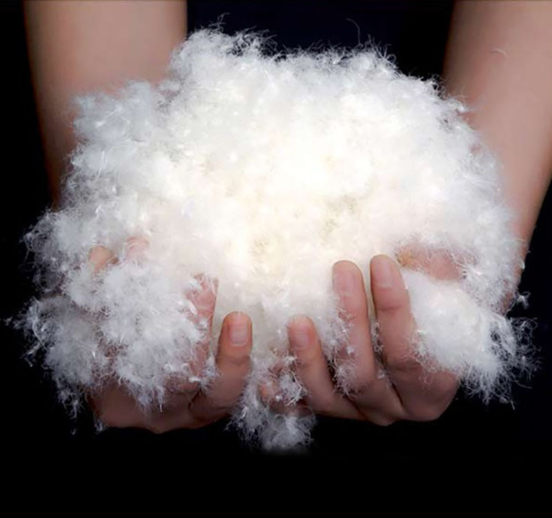 新标95白鸭绒中朵蓬松羽绒加工定制鸭绒被羽绒服装