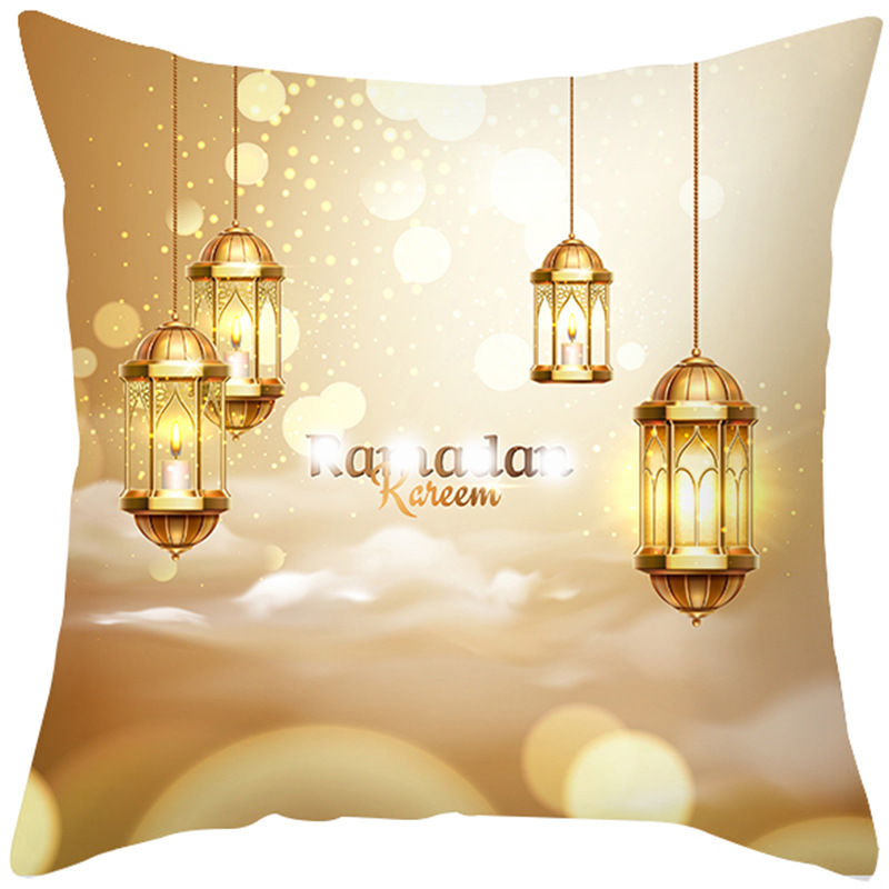 Cross-Border Ethnic Festival Pillow Cover Golden Moon Amazon Home Pillow Living Room Sofa and Bedside Cushion Cover