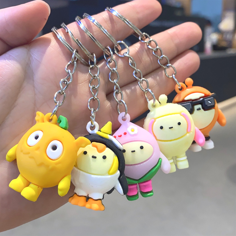 迷你蛋仔派对钥匙扣mini仔仔熊3d立体硅胶公仔挂件包包挂饰小礼品