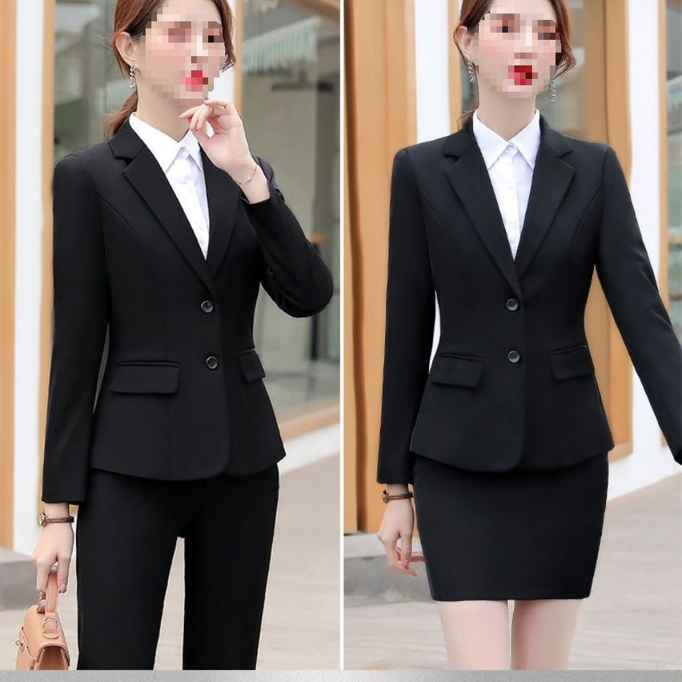 职业装百搭长袖上班族小西服外套女夏秋季白领时尚气质韩版西装