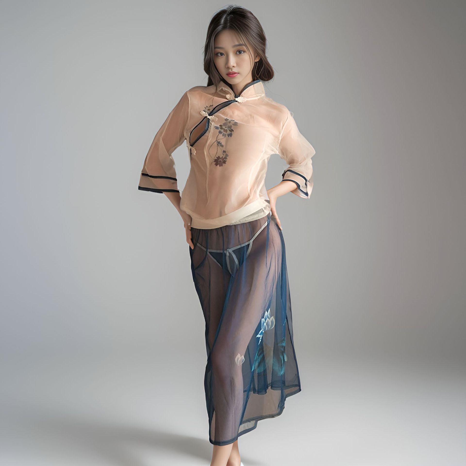 dmss情趣内衣复古民国学生风制服开档免脱激情诱惑代发批发a254