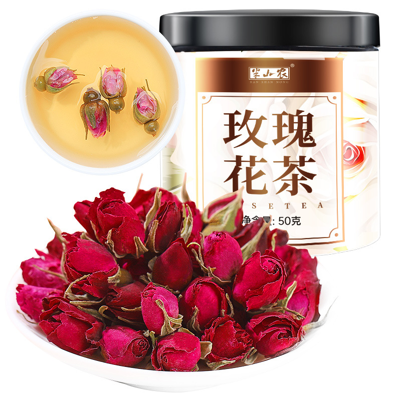 玫瑰花茶平阴干花泡茶干玫瑰花重瓣食用玖瑰茶包官方旗舰店-阿里巴巴