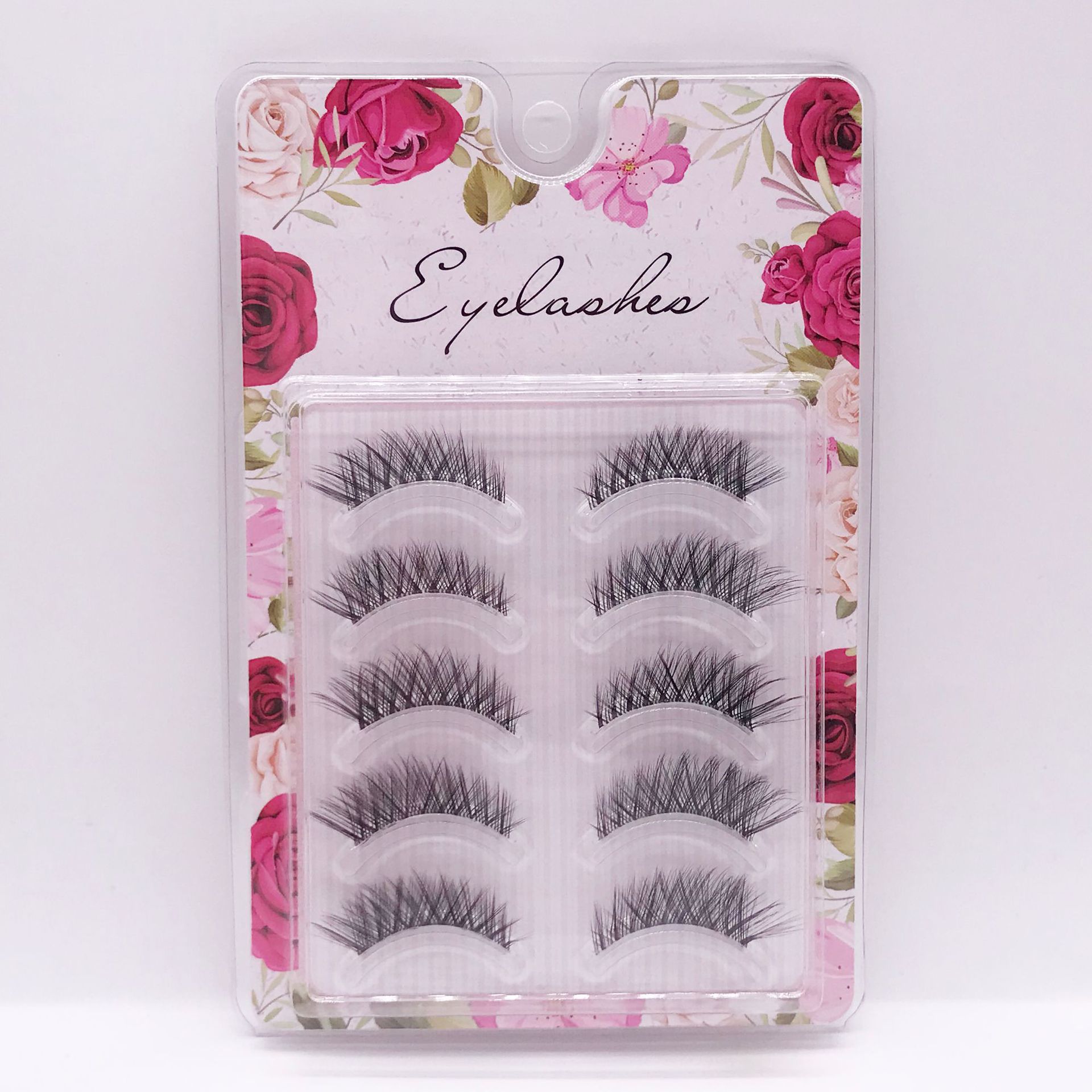 Factory Wholesale Sheer Root Sharpened False Eyelashes 5 Pairs Comfortable and Easy to Wear More than Eyelash in Stock