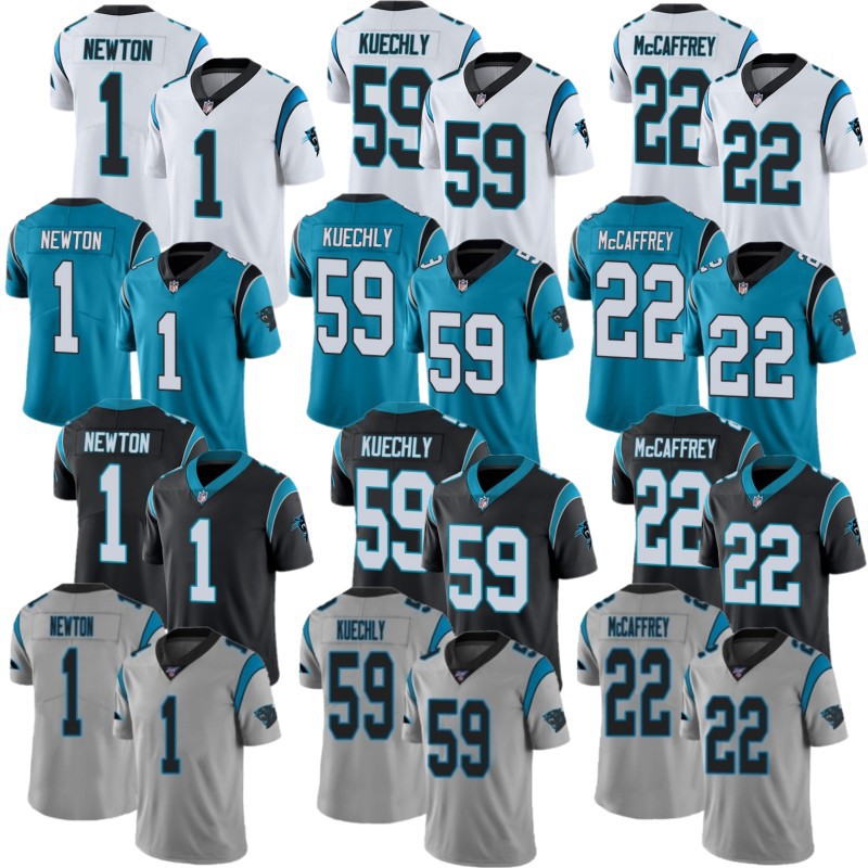 nfl球衣黑豹panthers刺绣橄榄球服外贸批发 1# 22#mccaffrey 6