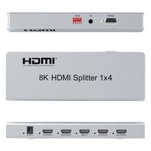 HDMI视频分配器8K一进四出高清视频分屏器视频会议电视HDMI分频器