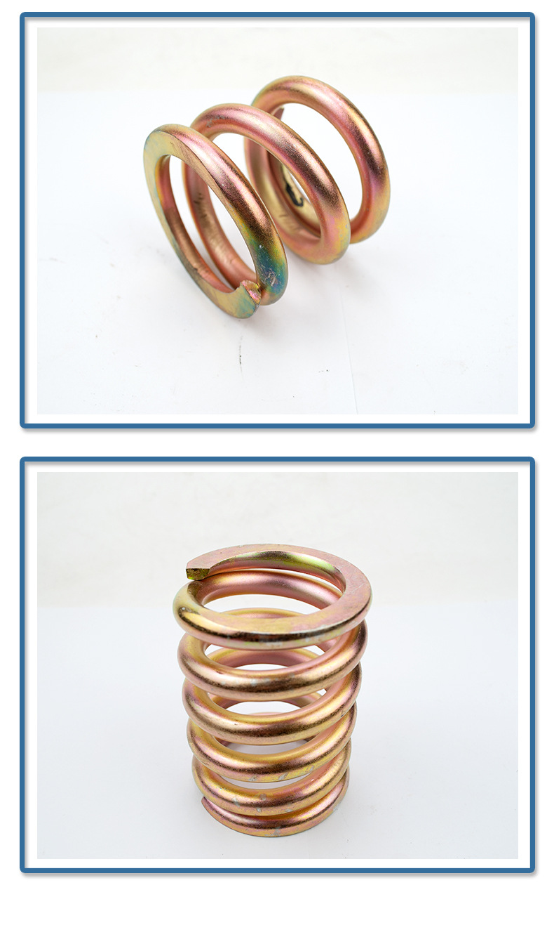 质量保障 65mn镀锌压缩圆柱螺旋回位差速器圆簧 阻尼减震器弹簧