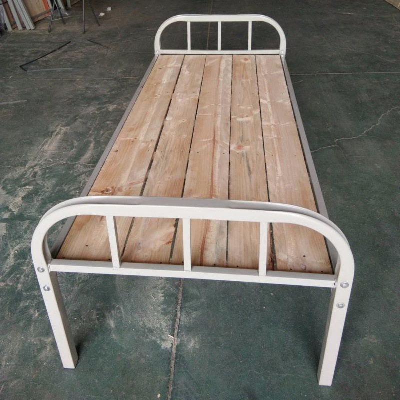 铁艺单人床 单层床铁床员工宿舍床硬板床学生床北京包邮安装