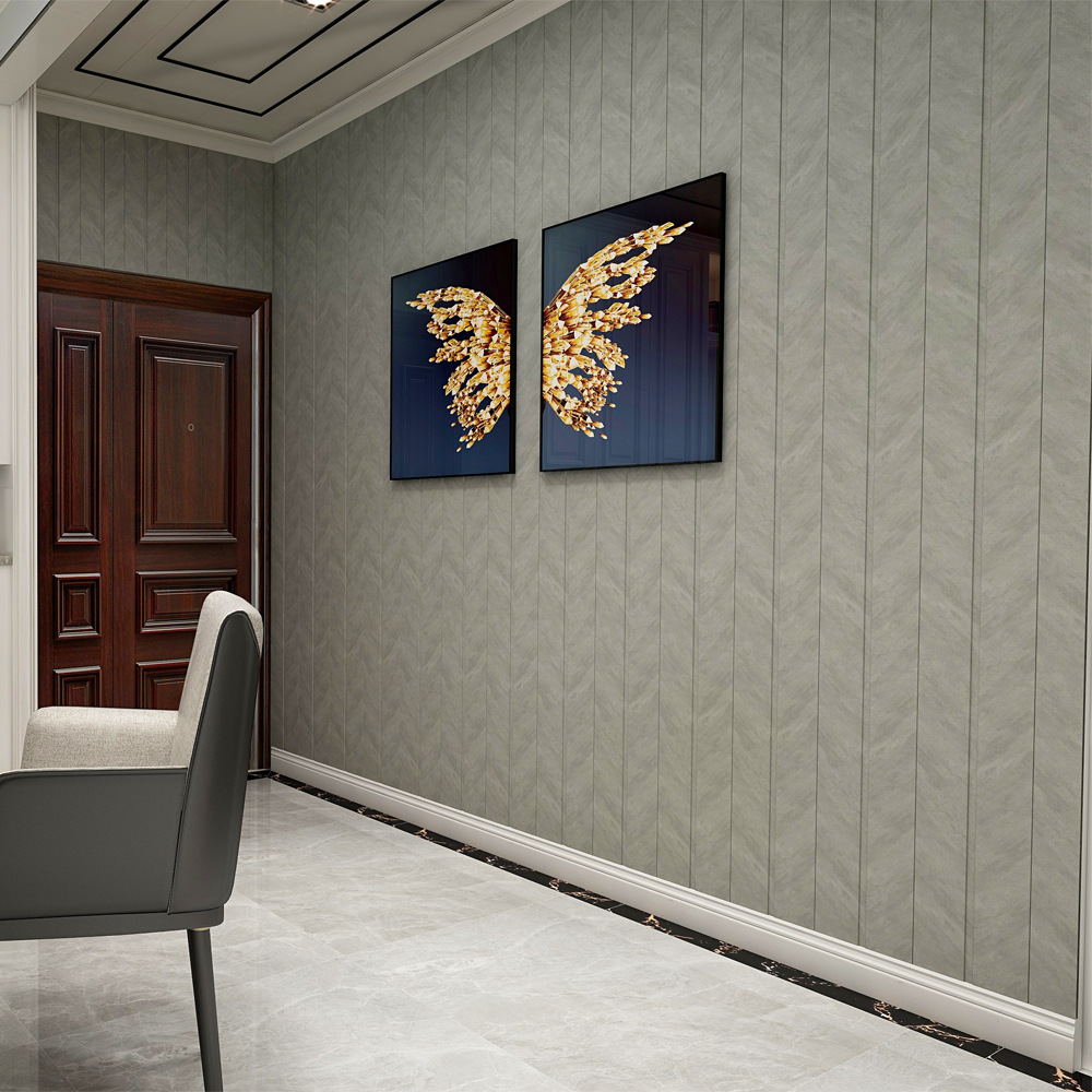 竹木纤维集成墙板pvc板材扣板背景墙面快装自护墙板装饰材料吊顶