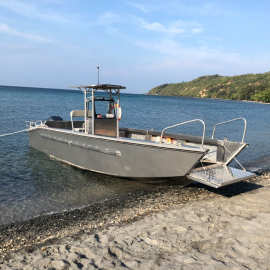 青岛铝合金登陆艇7.9米工作船货船游客船运输船