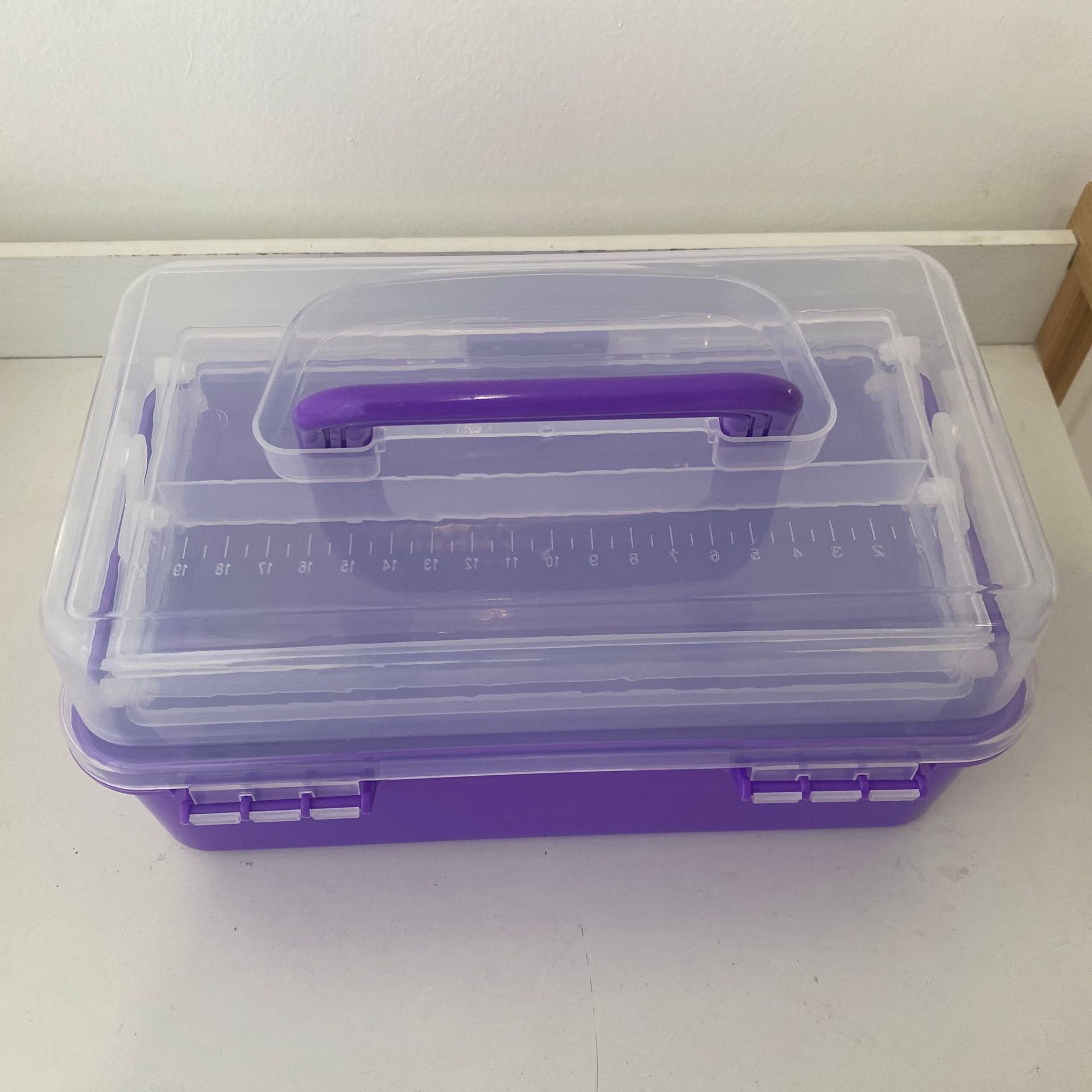 Multifunctional Storage Box Factory Wholesale Foldable Art Plastic Storage Box Portable Manicure Implement Storage Box