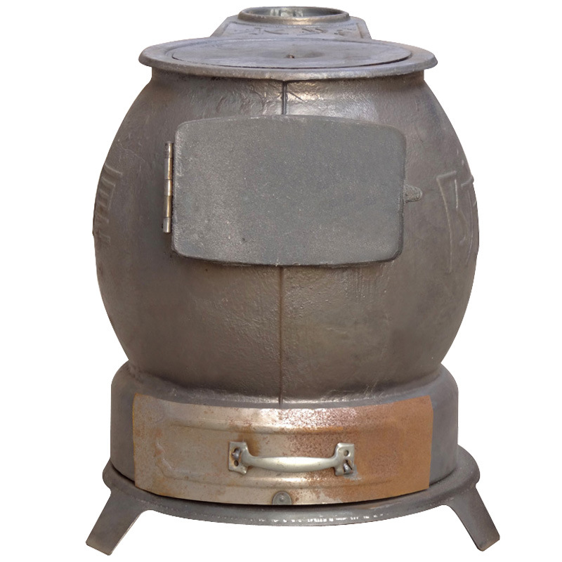 生铁柴火炉养殖场颗粒煤炉防尘大肚炮弹烧煤铸铁室内烤火取暖炉子