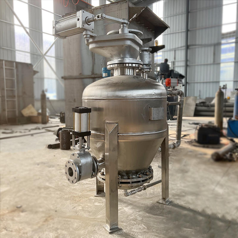 反应釜加料不锈钢高压发送器 锂电池粉密相输送 自动化配料系统