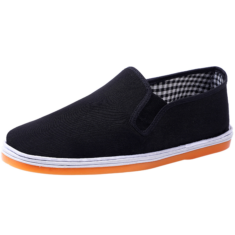 One Piece Dropshipping Old Beijing Cloth Shoes Tendon Sole Manual Stitching Black Cloth Shoes Durable Elastic Cloth Strong Sole Cloth Shoes