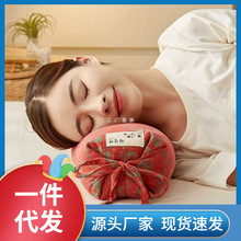 XF4O荞麦皮枕头枕芯助睡眠护颈椎睡觉家用一对整头圆柱糖果枕学生