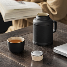 冷水壶陶瓷闷茶壶凉水壶大容量茶壶家用凉水杯装水容器果汁壶扎壶